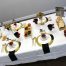 Lucite Sectional (Simanim) Tray Silver Shimmer Gold SC